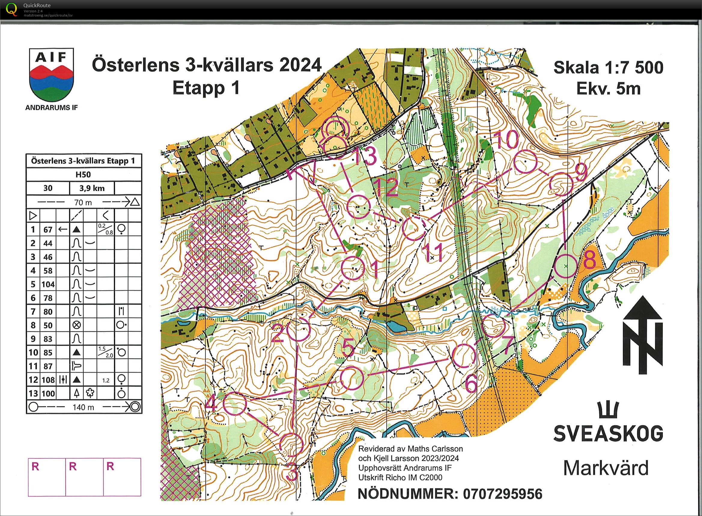 Österlen 3-kvällars, E1 (15/07/2024)